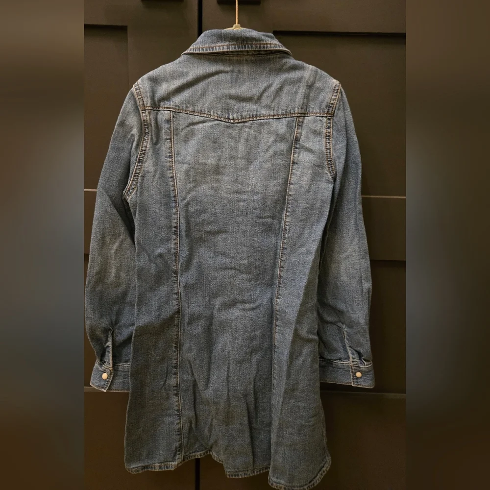 GAP Kids Casual Denim Dress - Light Blue